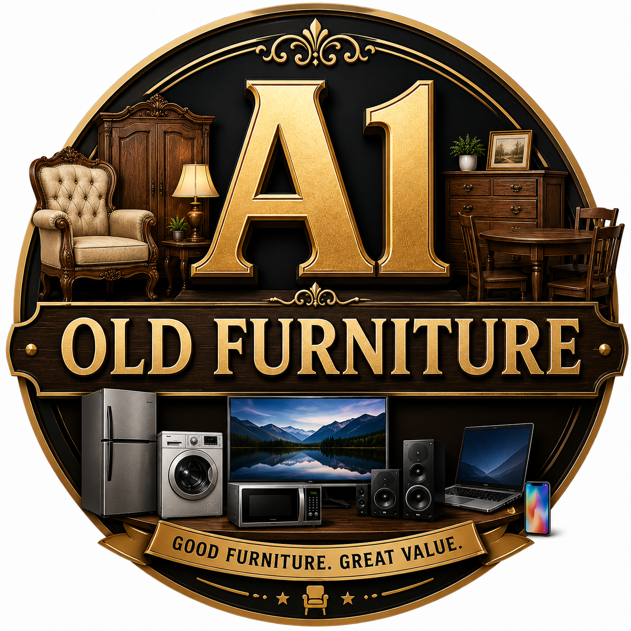 A1 Old Furniture Logo